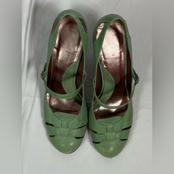 Bronx Shoes - Bronx Green Women's Maryjane Heels